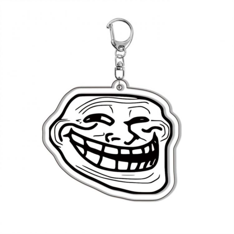  ‌Rage Comic Anime Acrylic Keychain Charm price for 5 pcs