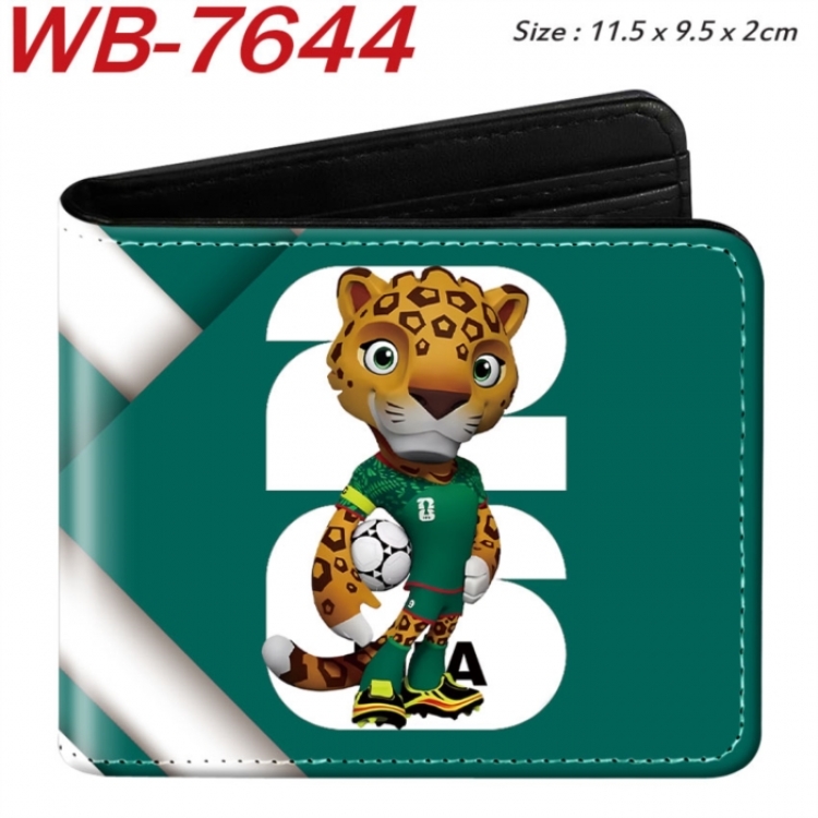 Clutch Animation color PU leather half fold wallet 11.5X9X2CM