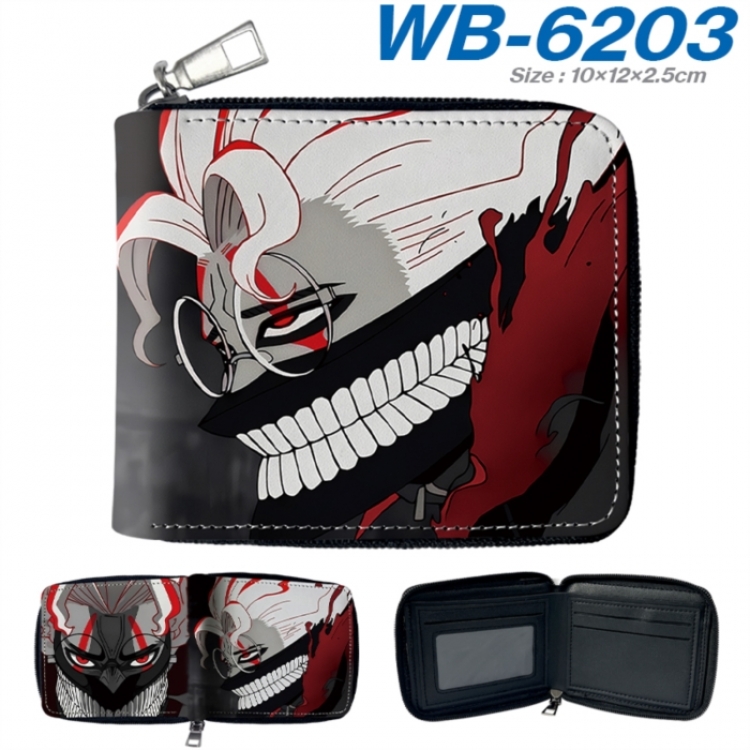 DANDADAN Anime color short full zip folding wallet 10x12x2.5cm