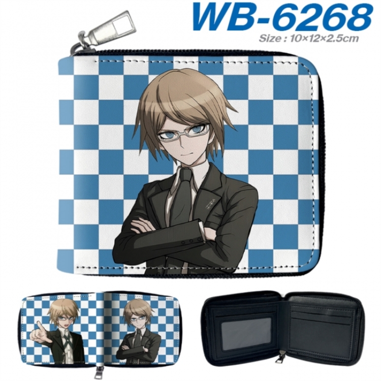 Dangan-Ronpa Anime color short full zip folding wallet 10x12x2.5cm