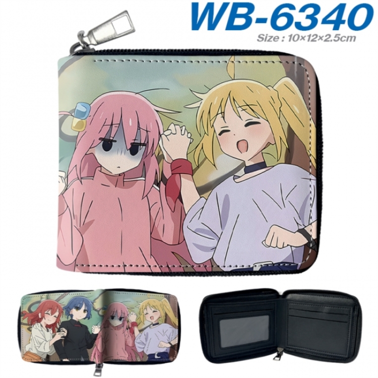 BOCCHI THE ROCK! Anime color short full zip folding wallet 10x12x2.5cm