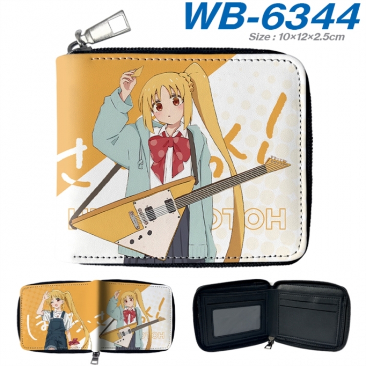 BOCCHI THE ROCK! Anime color short full zip folding wallet 10x12x2.5cm