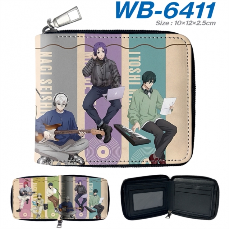 BLUE LOCK Anime color short full zip folding wallet 10x12x2.5cm