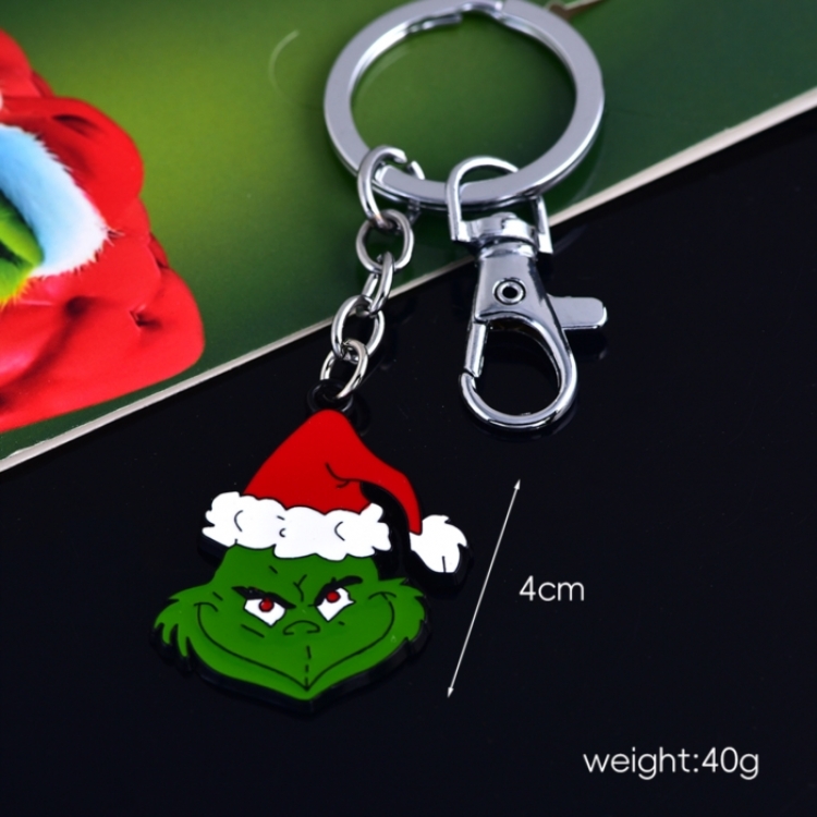 Christmas Monster Animation peripheral metal keychain pendant price for 5 pcs 