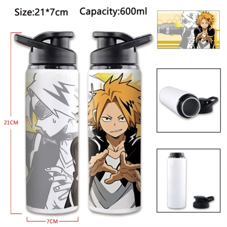  My Hero Academia Anime Printed Outdoor Sports Water Bottle 600ml 21x7cm