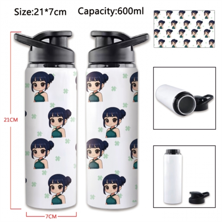 K-Pop Demon Hunters Anime Printed Outdoor Sports Water Bottle 600ml 21x7cm