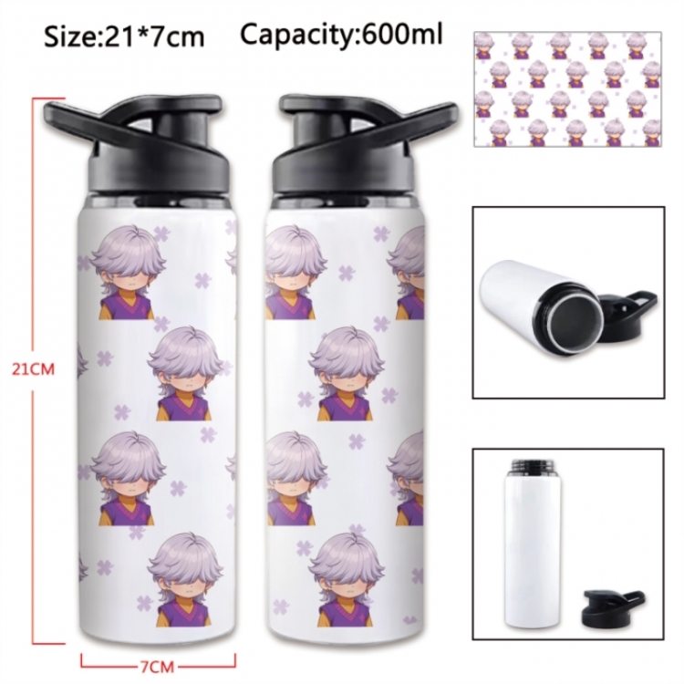K-Pop Demon Hunters Anime Printed Outdoor Sports Water Bottle 600ml 21x7cm