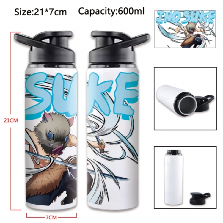 Demon Slayer Kimets Anime Printed Outdoor Sports Water Bottle 600ml 21x7cm
