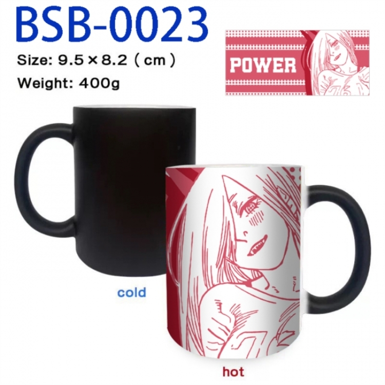 Chainsaw Man Anime peripherals color changing ceramic cup tea cup mug 9.5X8.2cm