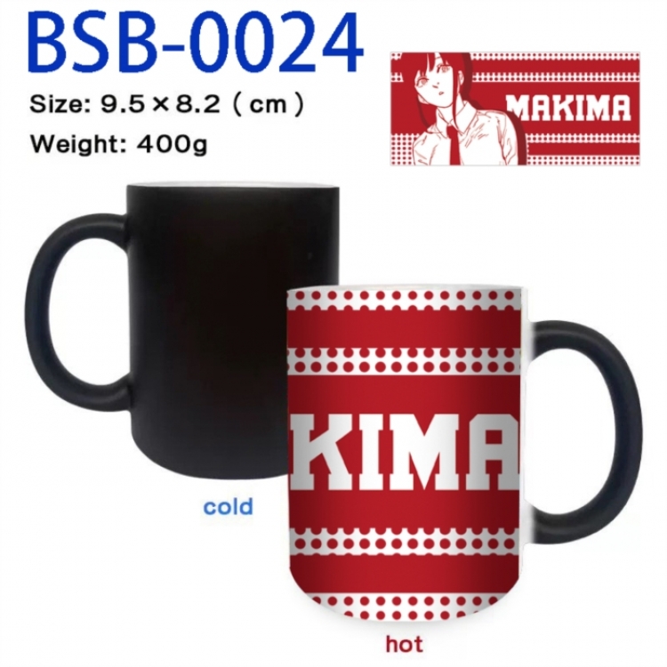Chainsaw Man Anime peripherals color changing ceramic cup tea cup mug 9.5X8.2cm