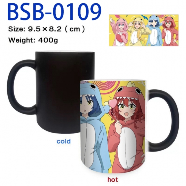 BOCCHI THE ROCK! Anime peripherals color changing ceramic cup tea cup mug 9.5X8.2cm