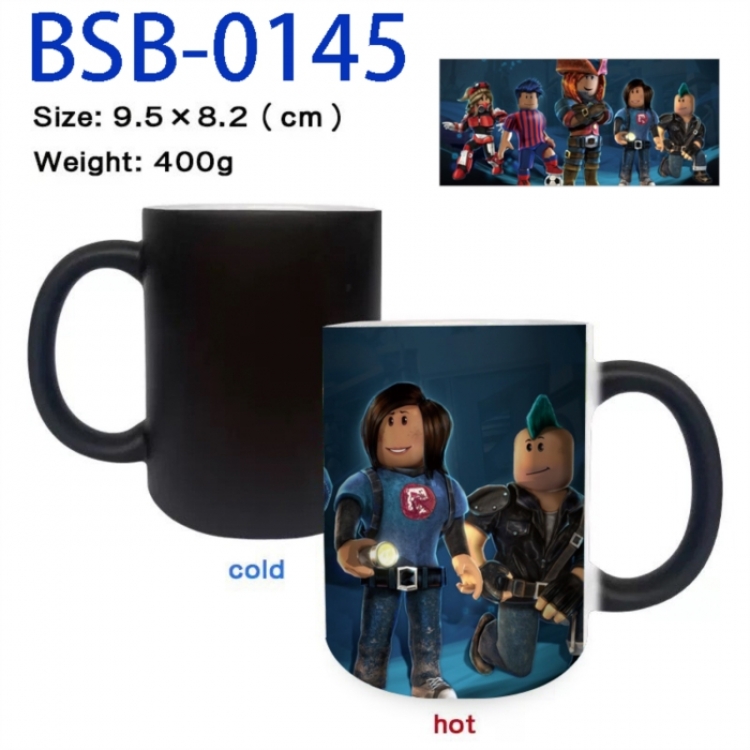 Roblox Anime peripherals color changing ceramic cup tea cup mug 9.5X8.2cm