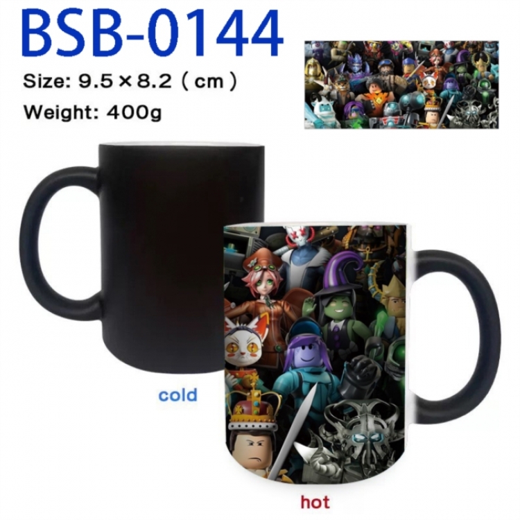 Roblox Anime peripherals color changing ceramic cup tea cup mug 9.5X8.2cm