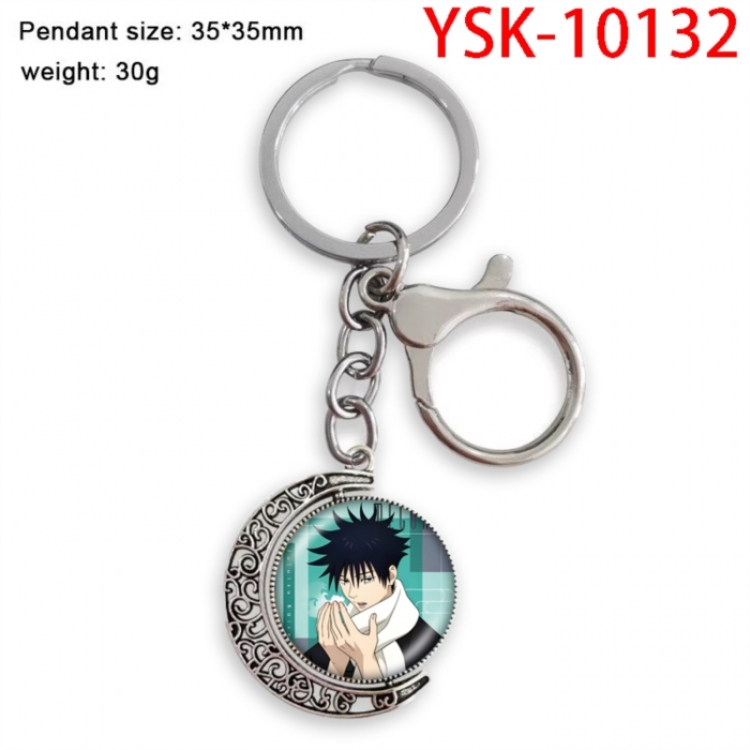 Jujutsu Kaisen Anime double-sided crystal rotating gemstone keychain pendant price for 5 pcs