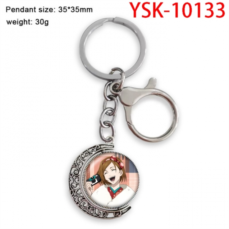 Jujutsu Kaisen Anime double-sided crystal rotating gemstone keychain pendant price for 5 pcs