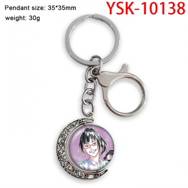 Jujutsu Kaisen Anime double-sided crystal rotating gemstone keychain pendant price for 5 pcs