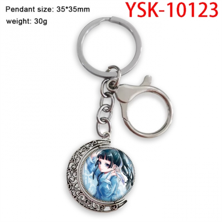 The Apothecary Diaries Hardware Anime double-sided crystal rotating gemstone keychain pendant price for 5 pcs