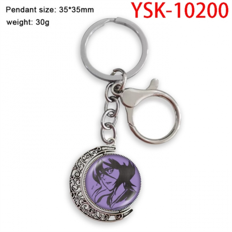 Bleach Anime double-sided crystal rotating gemstone keychain pendant price for 5 pcs