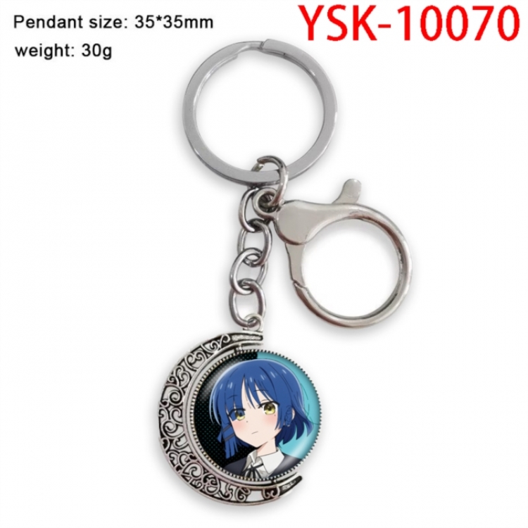 BOCCHI THE ROCK! Anime double-sided crystal rotating gemstone keychain pendant price for 5 pcs