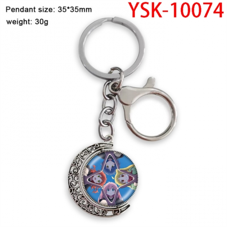 BOCCHI THE ROCK! Anime double-sided crystal rotating gemstone keychain pendant price for 5 pcs