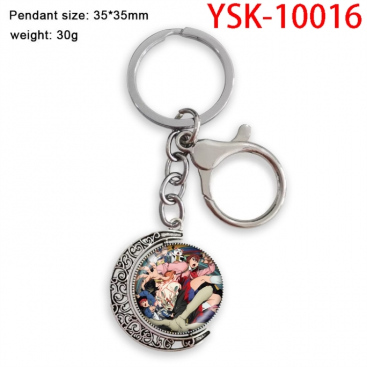 DANDADAN Anime double-sided crystal rotating gemstone keychain pendant price for 5 pcs