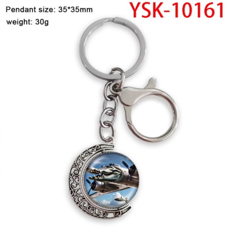 Italian Brainrot  Anime double-sided crystal rotating gemstone keychain pendant price for 5 pcs
