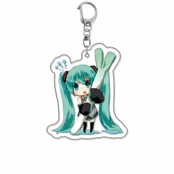 Hatsune Miku Anime Acrylic Keychain Charm price for 5 pcs