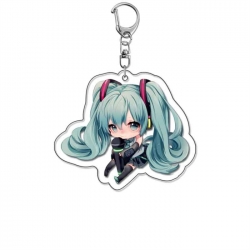 Hatsune Miku Anime Acrylic Keychain Charm price for 5 pcs