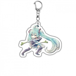 Hatsune Miku Anime Acrylic Keychain Charm price for 5 pcs