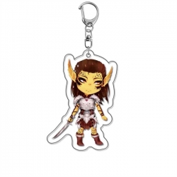 Baldur's Gate Anime Acrylic Keychain Charm price for 5 pcs