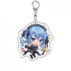 Virtual anchor Anime Acrylic Keychain Charm price for 5 pcs