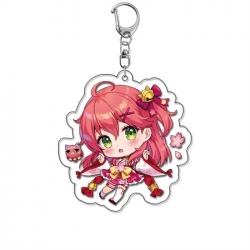 Virtual anchor Anime Acrylic Keychain Charm price for 5 pcs