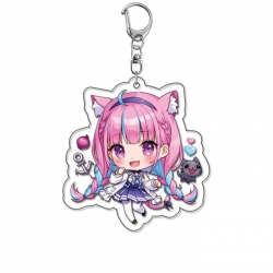 Virtual anchor Anime Acrylic Keychain Charm price for 5 pcs