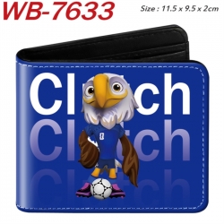 Clutch Animation color PU leather half fold wallet 11.5X9X2CM