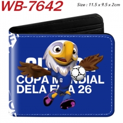 Clutch Animation color PU leather half fold wallet 11.5X9X2CM