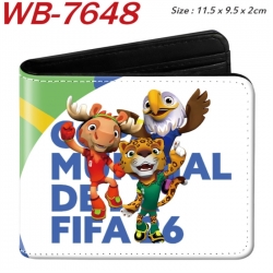 Clutch Animation color PU leather half fold wallet 11.5X9X2CM