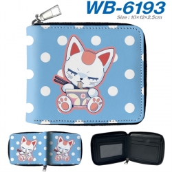 DANDADAN Anime color short full zip folding wallet 10x12x2.5cm
