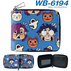 DANDADAN Anime color short full zip folding wallet 10x12x2.5cm