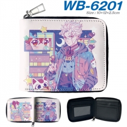 DANDADAN Anime color short full zip folding wallet 10x12x2.5cm