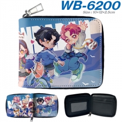 DANDADAN Anime color short full zip folding wallet 10x12x2.5cm