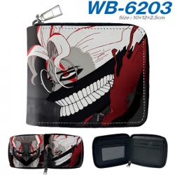 DANDADAN Anime color short full zip folding wallet 10x12x2.5cm