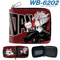 DANDADAN Anime color short full zip folding wallet 10x12x2.5cm