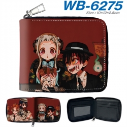 Toilet-bound Hanako-kun Anime color short full zip folding wallet 10x12x2.5cm