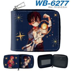 Toilet-bound Hanako-kun Anime color short full zip folding wallet 10x12x2.5cm