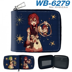Toilet-bound Hanako-kun Anime color short full zip folding wallet 10x12x2.5cm