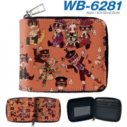 Toilet-bound Hanako-kun Anime color short full zip folding wallet 10x12x2.5cm