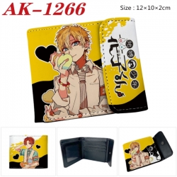 Toilet-bound Hanako-kun Anime PU leather full color buckle two fold wallet 12X10X2CM