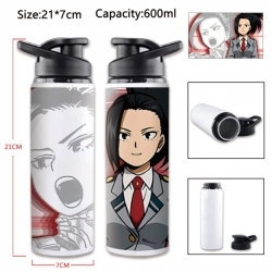 My Hero Academia Anime Printed Outdoor Sports Water Bottle 600ml 21x7cm