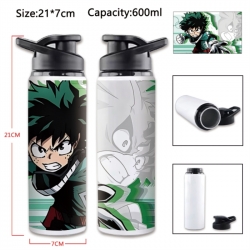  My Hero Academia Anime Printed Outdoor Sports Water Bottle 600ml 21x7cm