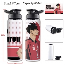 Haikyuu!! Anime Printed Outdoor Sports Water Bottle 600ml 21x7cm